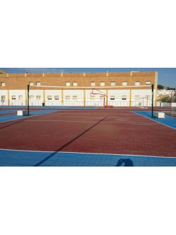 Juego postes voleibol metálicos ø 80mm trasladables
