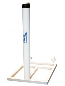 Juego postes tenis trasladables aluminio ø 90mm