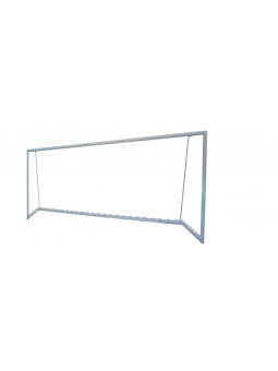 Juego porterías aluminio fútbol 7  90 mm trasladables