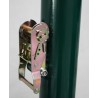 Juego postes tenis trasladables cuadrados 80x80mm