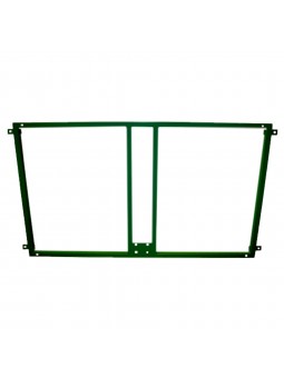 Soporte metalico para sujeccion tablero y aro baloncesto a la pared - verde