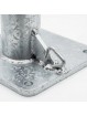 Poste metálico galvanizado 6m para red protección con pletina para atornillar