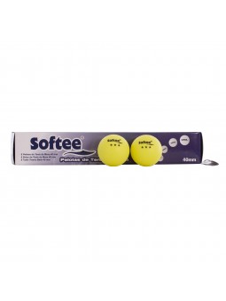 Caja 6uds pelotas tenis de mesa 40mm softee