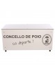 Mesa anotadores basic fenólico 8mm blanco personalizable