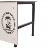 Mesa anotadores basic fenólico 8mm blanco personalizable