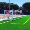 Jgo porterías al. fútbol7 90mm abatibles arquillos galv caliente