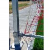 Jgo porterías al. fútbol7 90mm abatibles arquillos galv caliente