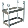 Jgo canastas antivandalicas baloncesto new tubo 114 mm galvanizadas -incluye aros, redes y tableros-