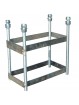 Jgo canastas antivandalicas baloncesto new tubo 114 mm galvanizadas -incluye aros, redes y tableros-