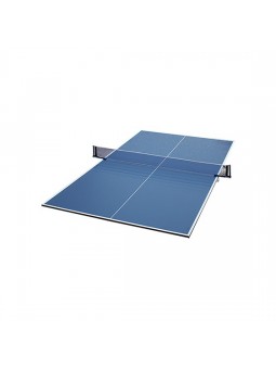 Kit tableros tenis de mesa con soporte y red azul - sin palas ni pelotas