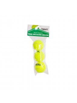 Bolsa 3 pelotas de tenis softee iniciación deluxe