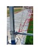 Juego porterías aluminio fútbol 7  120x100 mm abatibles con arquillos galvanizados en caliente