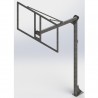 Jgo canastas antivandalicas baloncesto new tubo 114 mm galvanizadas -incluye aros, redes y tableros-