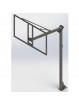 Jgo canastas antivandalicas baloncesto new tubo 114 mm galvanizadas -incluye aros, redes y tableros-