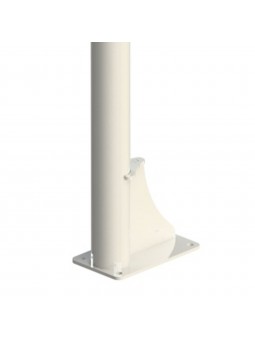 Juego canastas minibasket monotubo new tubo 114 mm fijas  con base para anclaje-sin tablero, aro