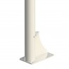 Juego canastas minibasket monotubo new tubo 114 mm fijas  con base para anclaje-sin tablero, aro