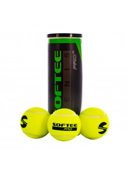 Bote 3 pelotas tenis softee pro