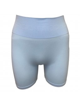 Caja de 18 mallas ciclista mujer sin costuras tacchini celeste