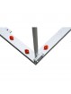 Juego porterías galvanizadas fútbol sala/balonmano metálicas trasladables 80x80mm con base 80x40mm