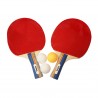 Juego raquetas de tenis de mesa con 3 pelotas softee saturn