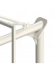 Juego canastas minibasket monotubo new tubo 114 mm fijas  con base para anclaje-sin tablero, aro