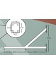 Herraje para escalera horizontal -2 uds-
