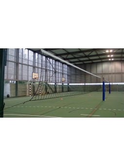 Juego 3 postes voleibol fijos para pista doble