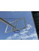 Juego de 2 canastas baloncesto deluxe monotubo fijas con base para anclaje -sin tablero ni aro-