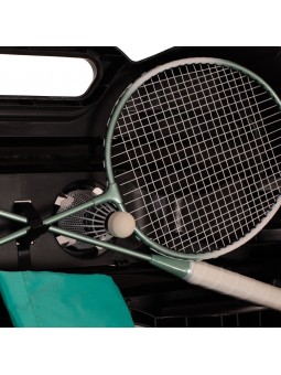 Set bádminton portátil con 2 raquetas