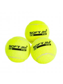 Bolsa 3 pelotas de tenis softee iniciación deluxe