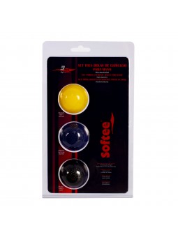 Set tres bolas de ejercicio para mano