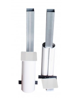 Juego postes pádel aluminio ø 90mm fijos