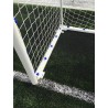 Juego porterías fútbol 11 metálicas trasladables tubo 100 mm reglamentarias