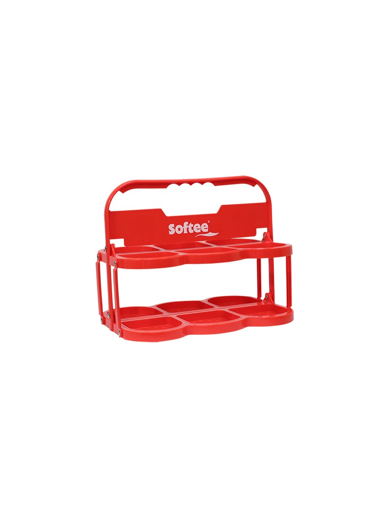 Portabotellas plegable deluxe para 6 botellas