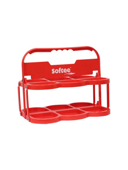 Portabotellas plegable deluxe para 6 botellas