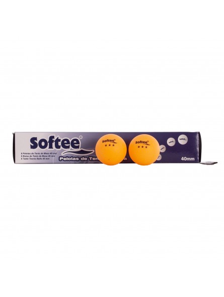 Caja 6uds pelotas tenis de mesa 40mm softee