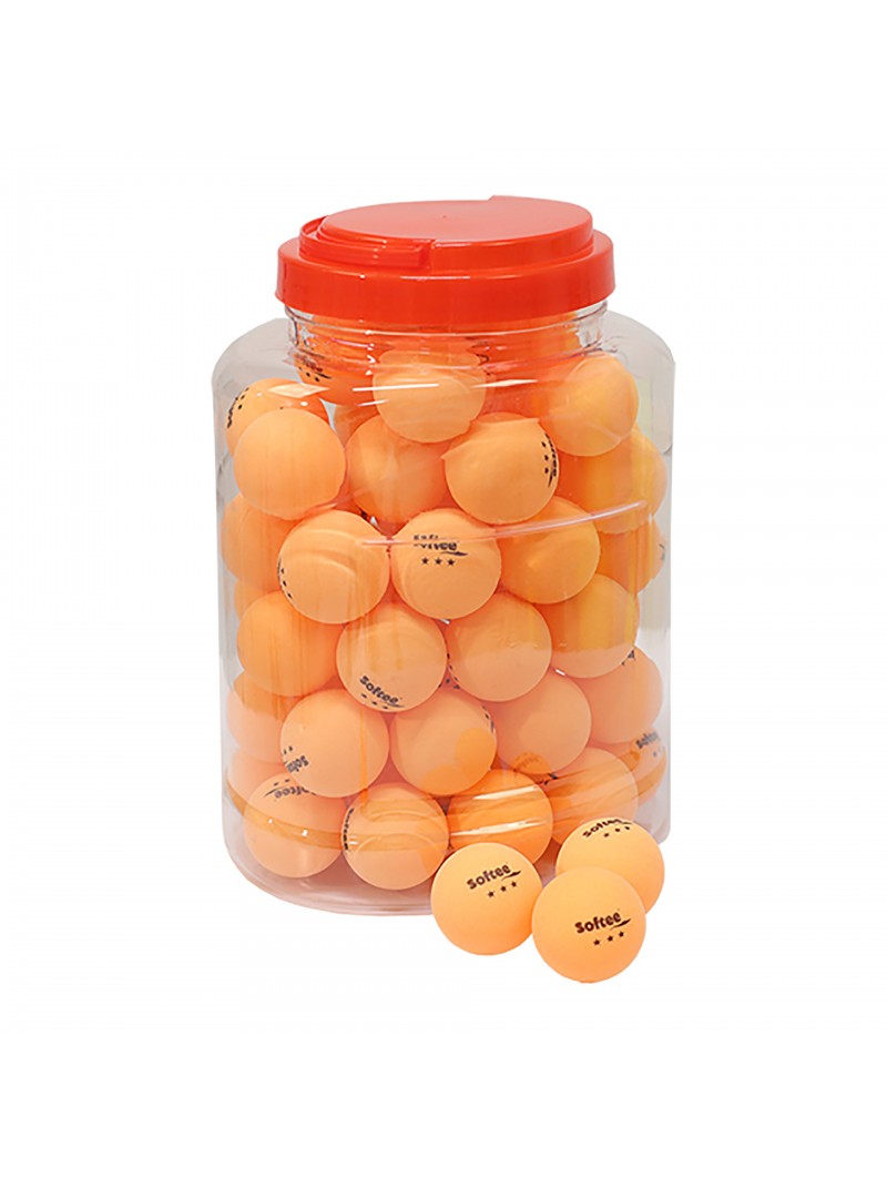 Tarro 60 pelotas tenis de mesa softee 40mm