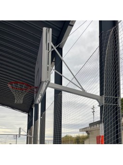 Jgo canasta basket fija a viga vuelo 1,65 m