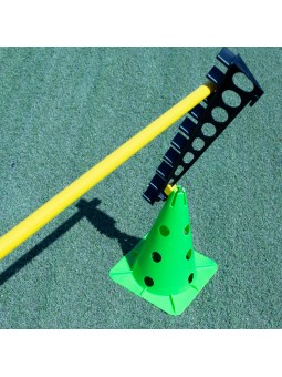 Regla con acople para cono de 32, 40 y 50cm con soporte para pica y aro