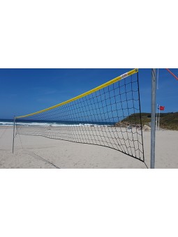 Red de voley playa 3mm linea premium con cinta amarilla