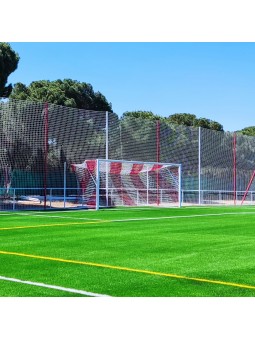 Juego de 2 redes futbol 7 4 mm polipropileno malla 120 bicolor