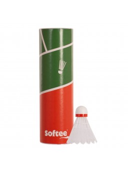 Volantes bádminton softee nylon 2.5 6uds