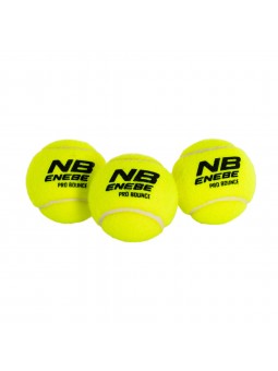 Bote de 3 pelotas pádel enebe pro bounce
