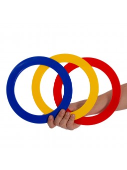 Juego 3 aros malabares 24cm planos