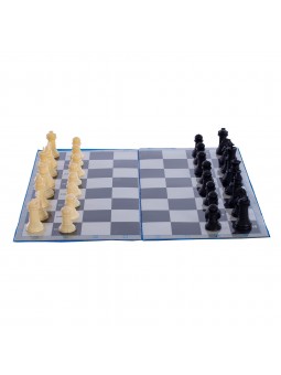 Tablero ajedrez 33 cm plegable -incluye fichas sencillas-
