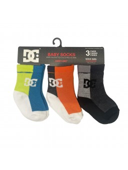 Pack 3 calcetines bebé dc stripe crew 2635t