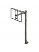 Jgo canastas antivandalicas minibasket new tubo 114 mm galvanizadas -incluye aros, redes y tableros-