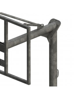 Jgo canastas antivandalicas minibasket new tubo 114 mm galvanizadas -incluye aros, redes y tableros-