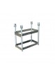 Jgo canastas galvanizadas baloncesto monotubo new tubo 114 mm fijas con base anclaje-sin tablero,aro