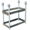 Jgo canastas antivandalicas minibasket new tubo 114 mm galvanizadas -incluye aros, redes y tableros-